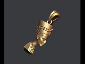 Nefertiti pendant 3D Print Model