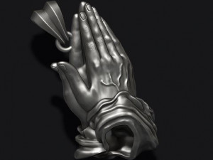 Praying hands pendant necklace 3d 3D Baskı Modeli
