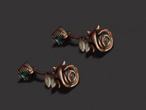 Rose pendant with thorns and without 3D Print Model