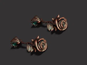 Rose pendant with thorns and without 3D Print Model