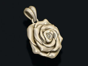 Rose pendant 3D Print Model