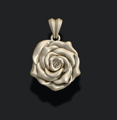 Rose pendant 3D Принт Модель .c4d .max .obj .3ds .fbx .stl .blend 