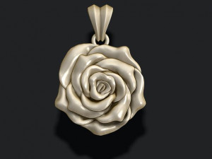 Rose pendant 3D प्रिंट मॉडल