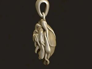 Rose pendant 3D Print Model