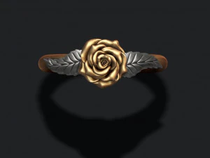 Rose ring 3D Print Model