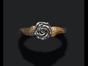 Rose ring 3D 打印模型