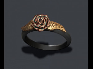 Rose ring 3D 打印模型