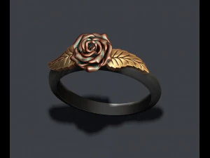 Rose ring 3D Print Model