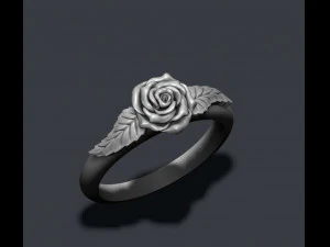 Rose ring 3D Print Model