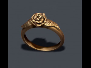 Rose ring 3D 打印模型