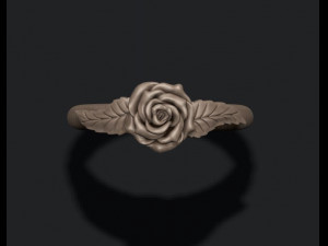 Rose ring 3D 打印模型