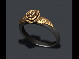 Rose ring 3D 打印模型