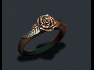 Rose ring 3D 打印模型