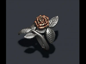 Rose ring 3D Print Model