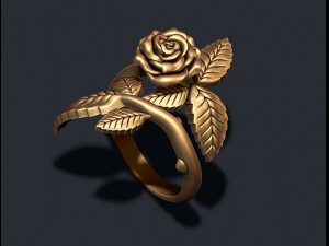 Rose ring Modelo de Impressão 3D