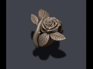 Rose ring 3D Print Model