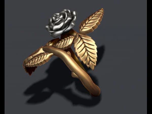 Rose ring 3D Print Model