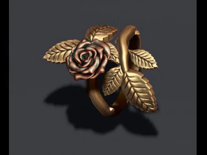Rose ring 3D Print Model