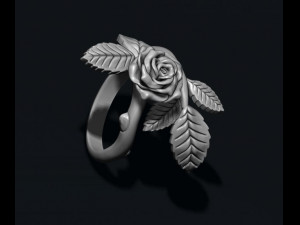 Rose ring Modelo de Impressão 3D