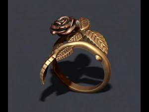 Rose ring 3D Print Model