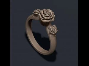 Rose ring 3D Print Model