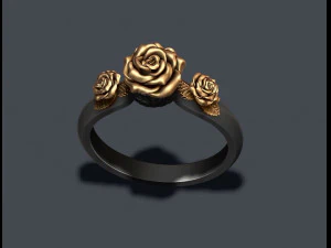 Rose ring 3D Print Model