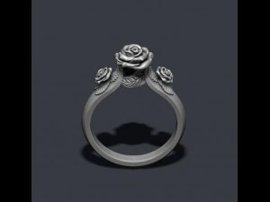Rose ring 3D Print Model