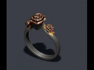 Rose ring 3D Print Model