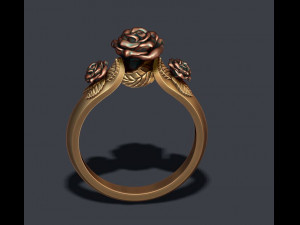 Rose ring Modello di stampa 3D