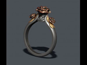 Rose ring 3D Print Model