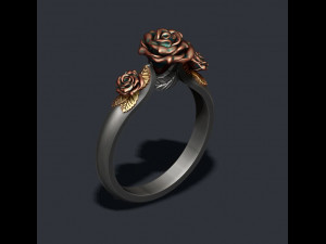 Rose ring Modello di stampa 3D