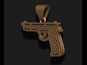 Pendant with diamonds 3D-Druckmodell