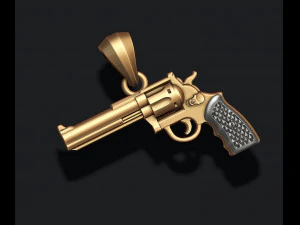 Gan Revolver pendant 3D print model 3D Print Model