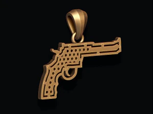 Gan Revolver pendant 3D print model 3D Print Model