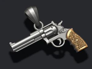 Gan Revolver pendant 3D print model 3D Print Model