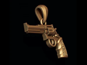 Gan Revolver pendant 3D print model 3D Print Model