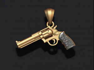 Gan Revolver pendant 3D print model 3D Print Model