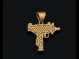 Automat gan pendant with gems 3D print model 3D Print Model