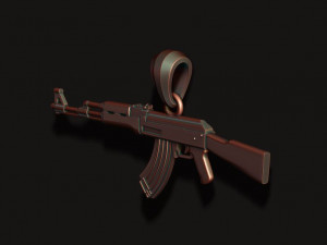 Ak 74 pendant 3d Model do druku 3D