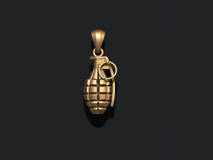 Grenade pendant 3d 3Dプリントモデル