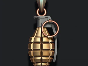 수류탄 펜던트 3d 3D 프린트 모델