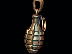 Grenade pendant 3d 3Dプリントモデル