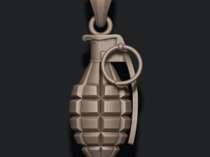 Grenade pendant 3d 3Dプリントモデル