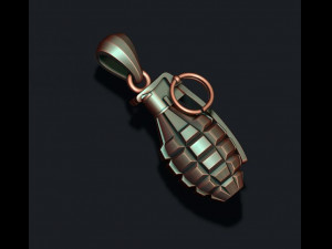 Grenade pendant 3d 3Dプリントモデル