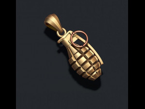 Grenade pendant 3D प्रिंट मॉडल
