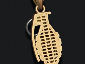 Grenade pendant 3D Print Model