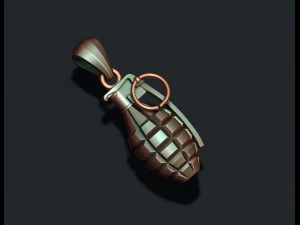 Grenade pendant 3D Print Model