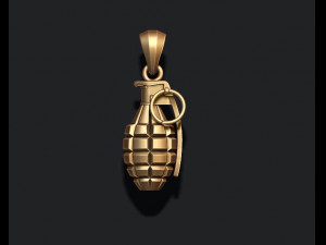 Grenade pendant 3D प्रिंट मॉडल
