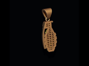 Grenade pendant with gems 3D Принт Модель