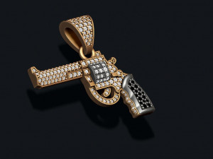 Pendant with gemstones 3D Print Model